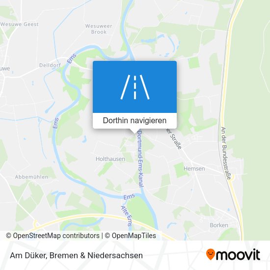 Am Düker Karte