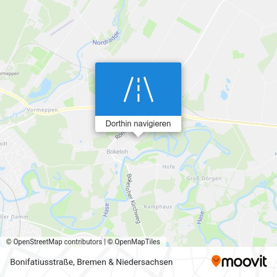 Bonifatiusstraße Karte