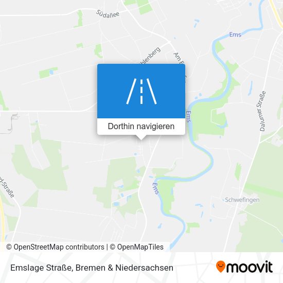 Emslage Straße Karte