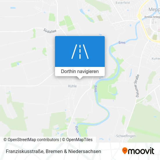 Franziskusstraße Karte