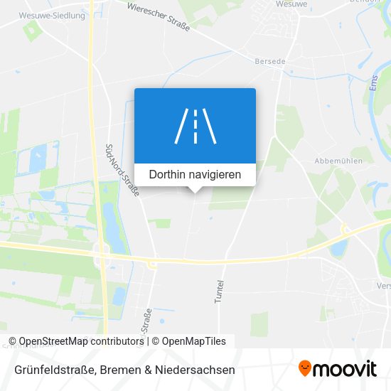 Grünfeldstraße Karte