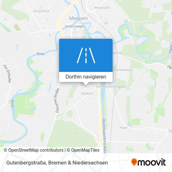 Gutenbergstraße Karte