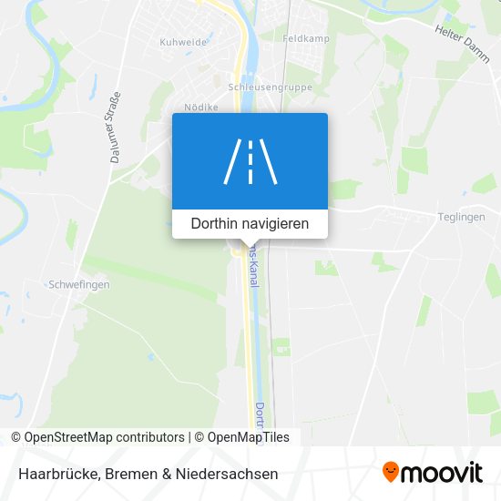 Haarbrücke Karte