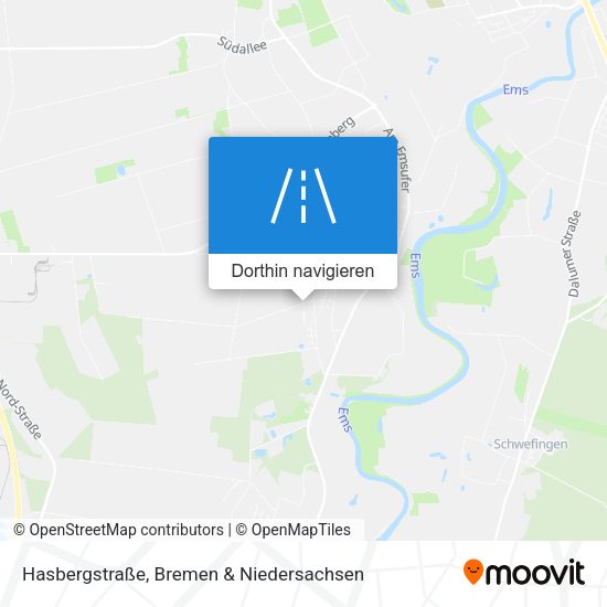 Hasbergstraße Karte