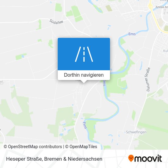 Heseper Straße Karte