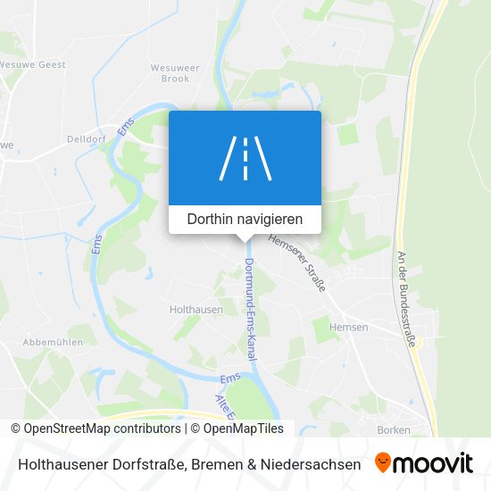 Holthausener Dorfstraße Karte