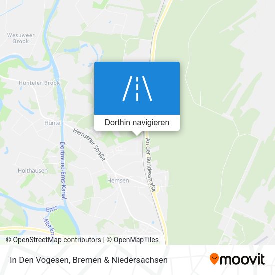In Den Vogesen Karte
