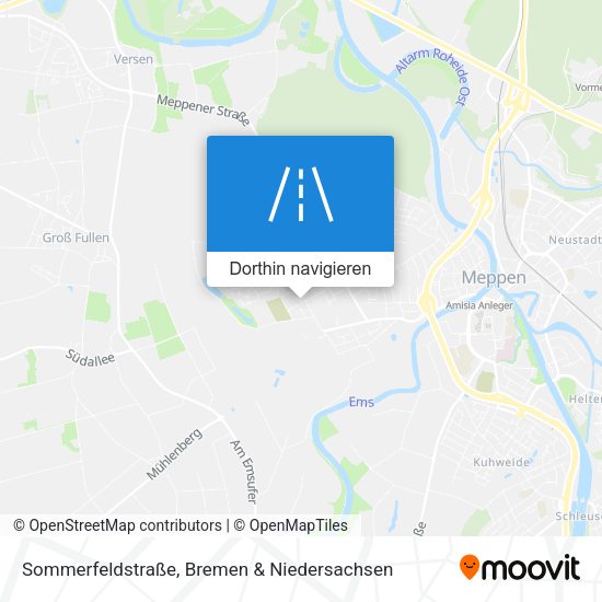 Sommerfeldstraße Karte