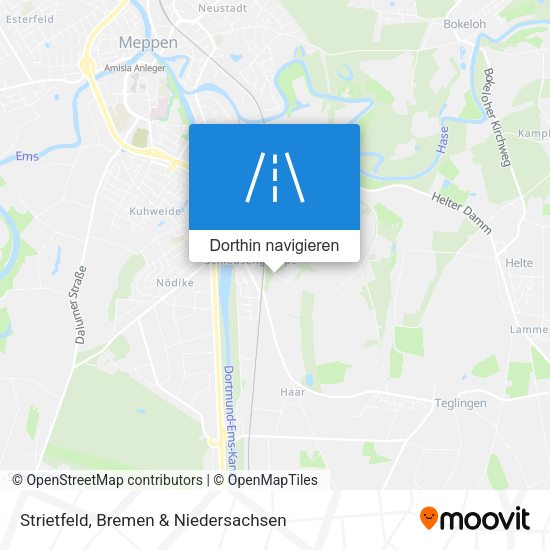 Strietfeld Karte