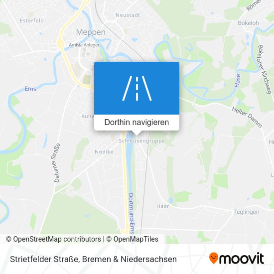 Strietfelder Straße Karte