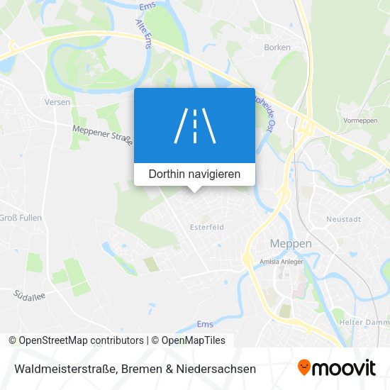 Waldmeisterstraße Karte
