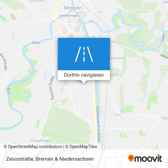 Zeissstraße Karte