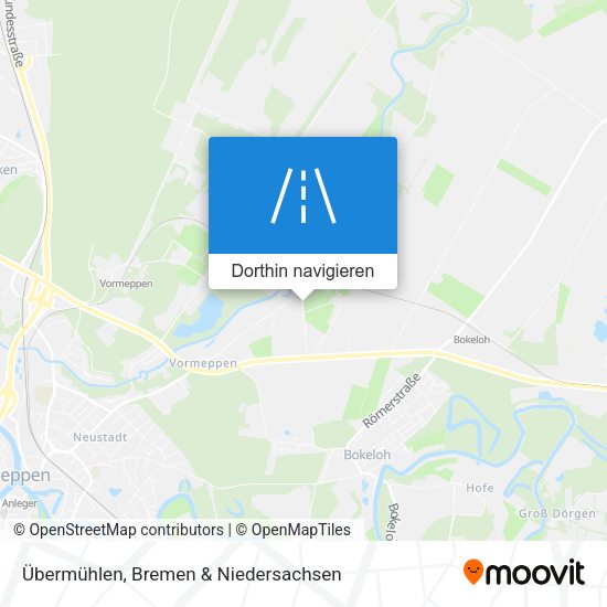 Übermühlen Karte