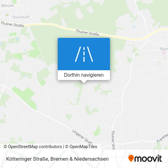 Kötteringer Straße Karte