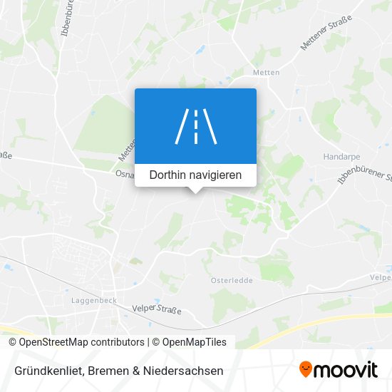 Gründkenliet Karte