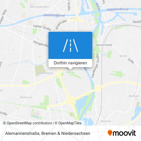 Alemannenstraße Karte