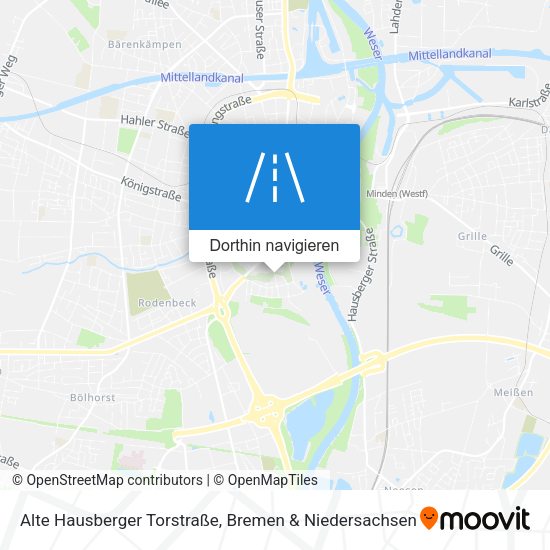 Alte Hausberger Torstraße Karte