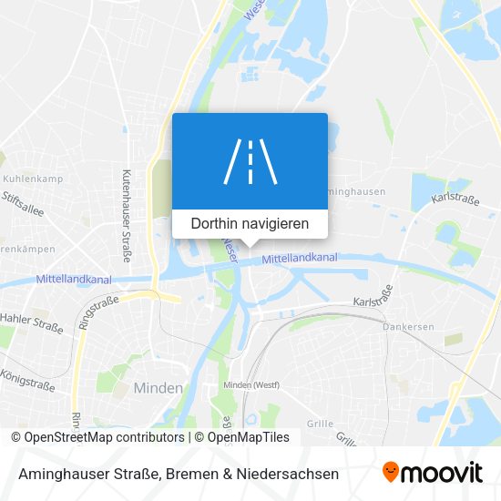 Aminghauser Straße Karte