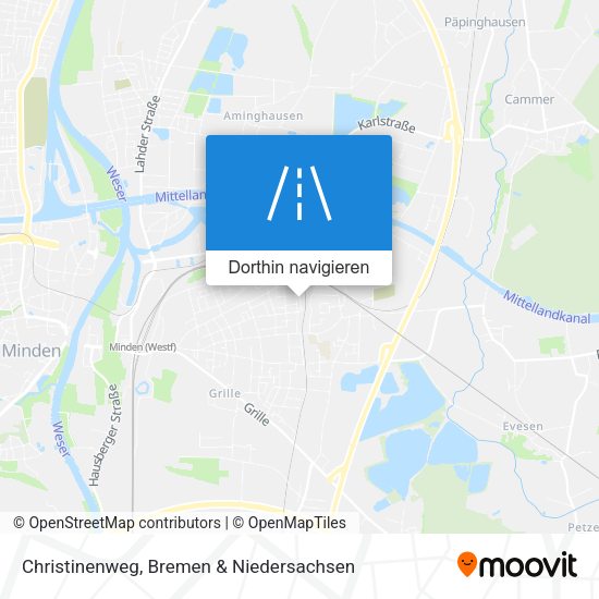 Christinenweg Karte