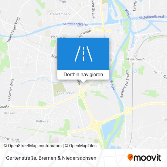 Gartenstraße Karte