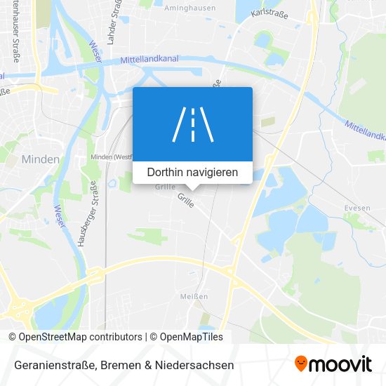 Geranienstraße Karte
