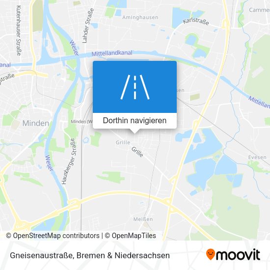 Gneisenaustraße Karte