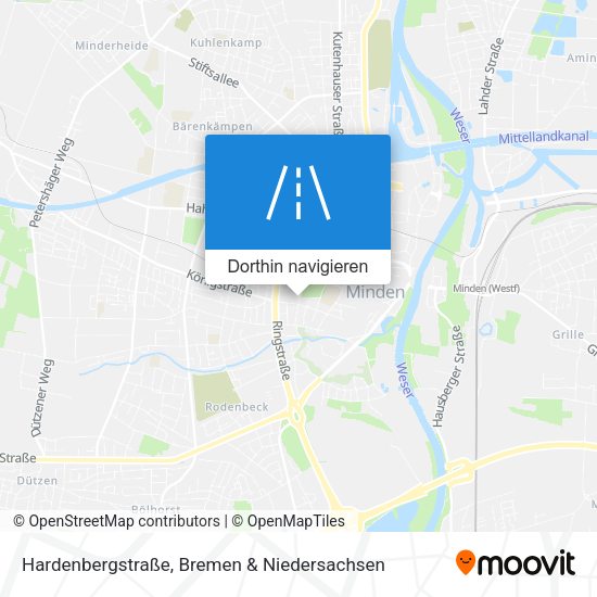 Hardenbergstraße Karte