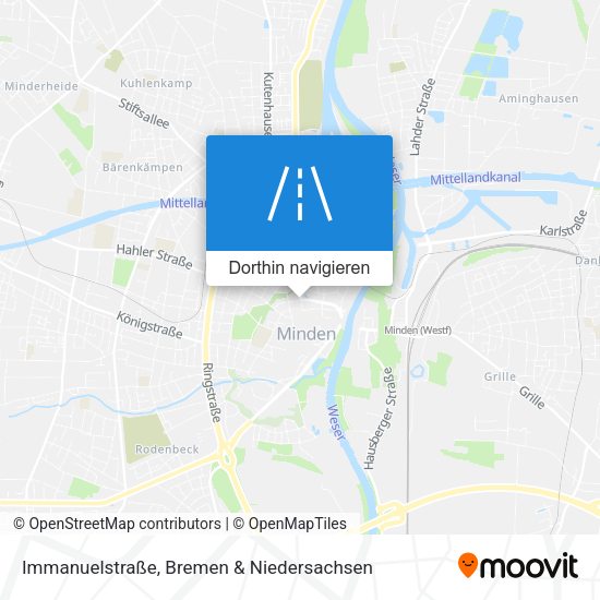 Immanuelstraße Karte