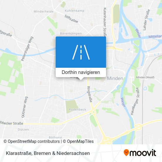 Klarastraße Karte