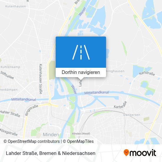 Lahder Straße Karte