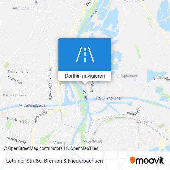 Letelner Straße Karte