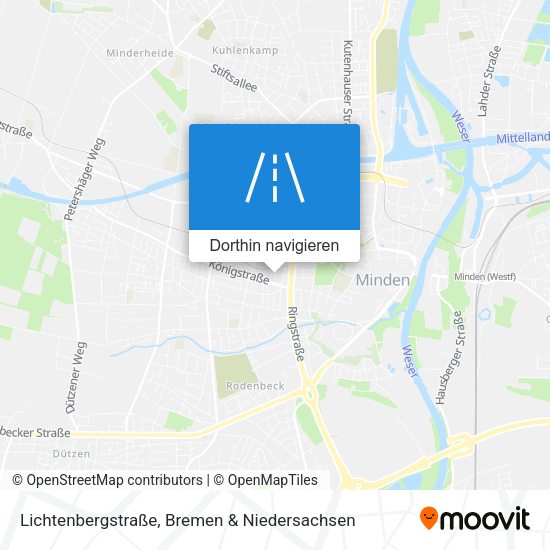 Lichtenbergstraße Karte