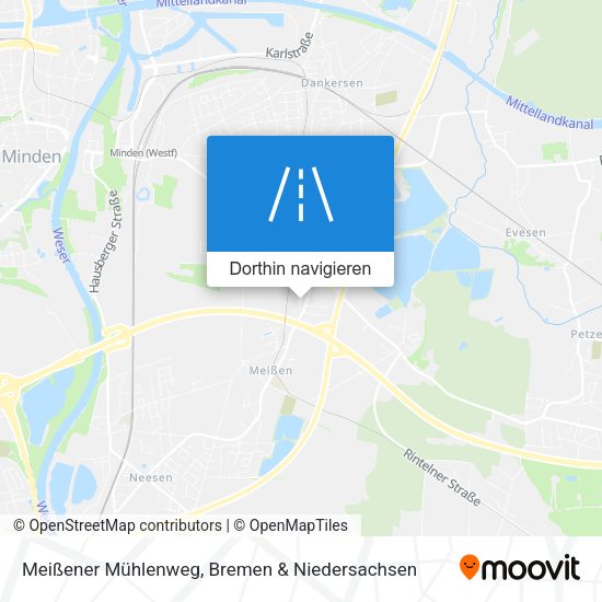 Meißener Mühlenweg Karte