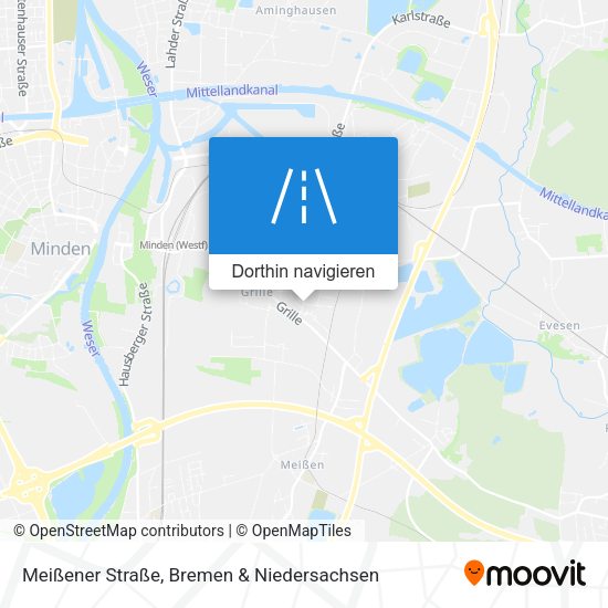 Meißener Straße Karte