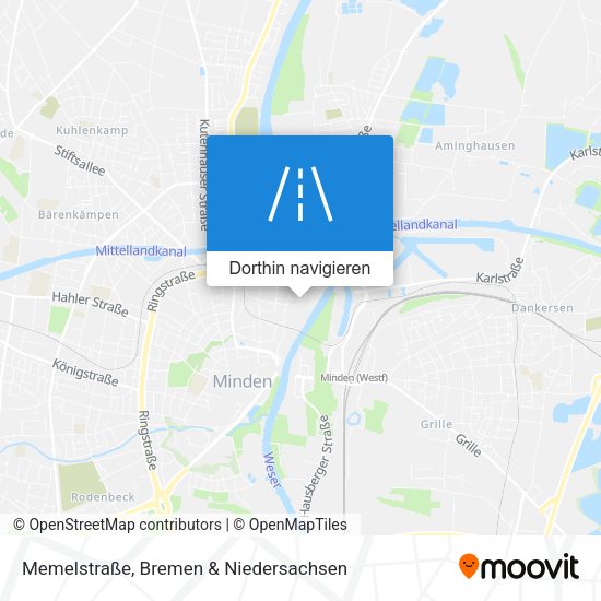 Memelstraße Karte
