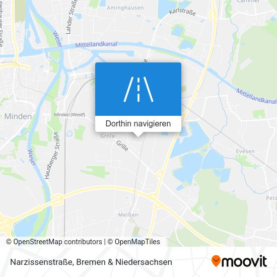 Narzissenstraße Karte