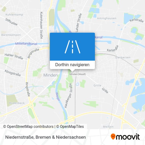 Niedernstraße Karte