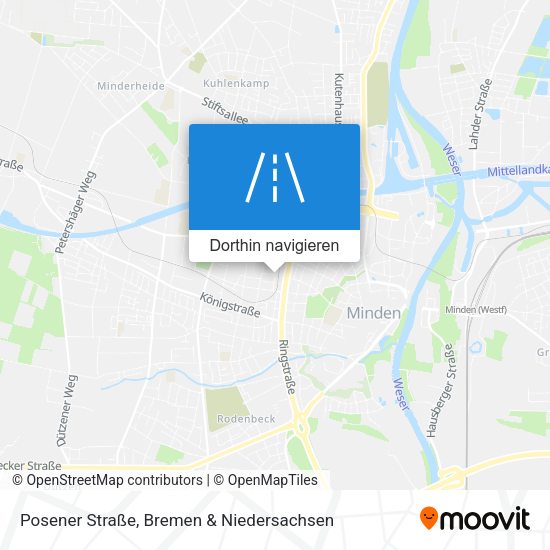 Posener Straße Karte