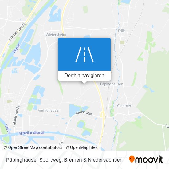 Päpinghauser Sportweg Karte