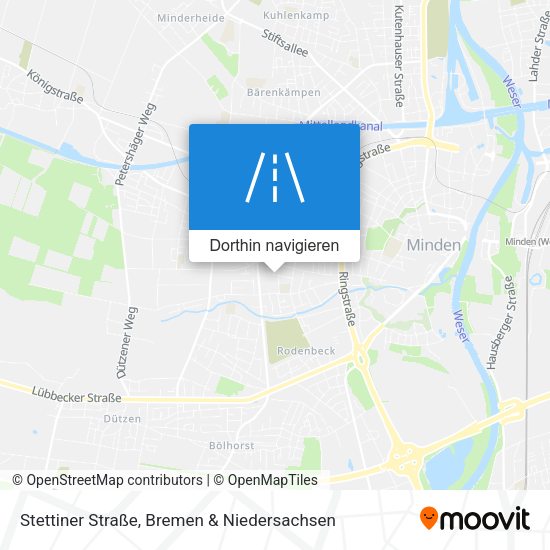 Stettiner Straße Karte
