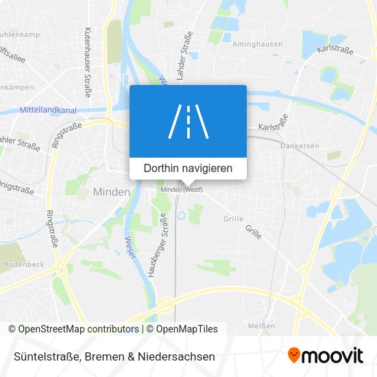 Süntelstraße Karte