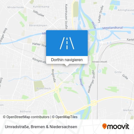 Umradstraße Karte