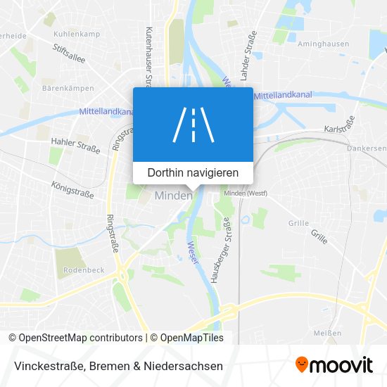 Vinckestraße Karte