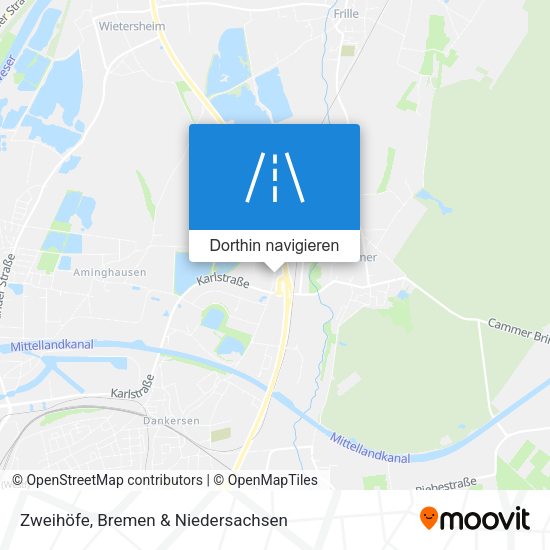 Zweihöfe Karte