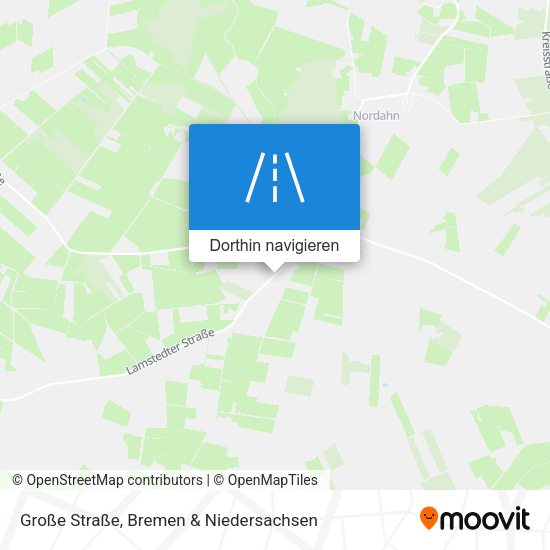 Große Straße Karte
