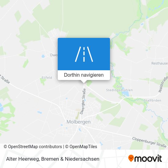 Alter Heerweg Karte