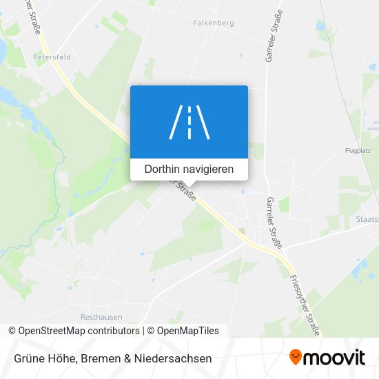 Grüne Höhe Karte
