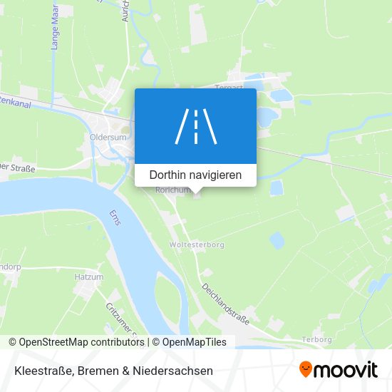 Kleestraße Karte