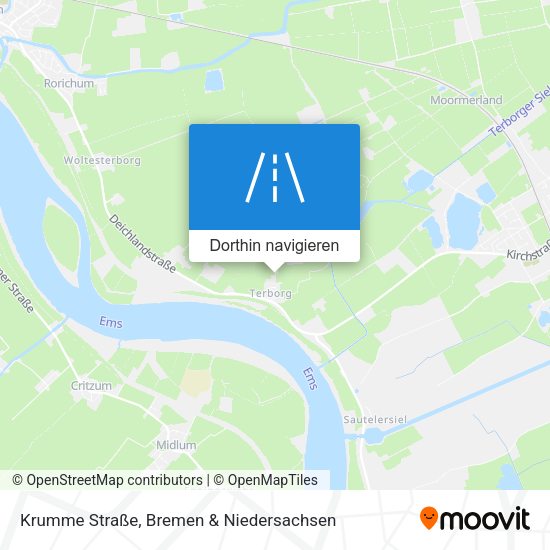 Krumme Straße Karte