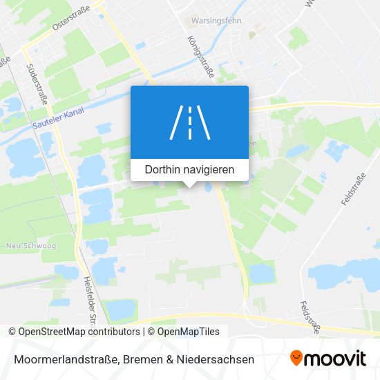 Moormerlandstraße Karte